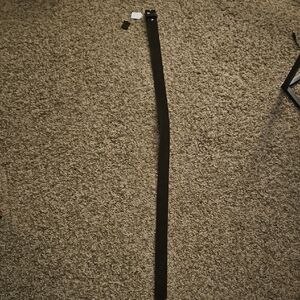 Elegant Dark Brown Suede Women's Belt